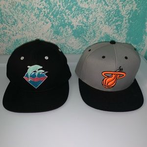 Pink dolphin/adidas Miami heat SnapBacks